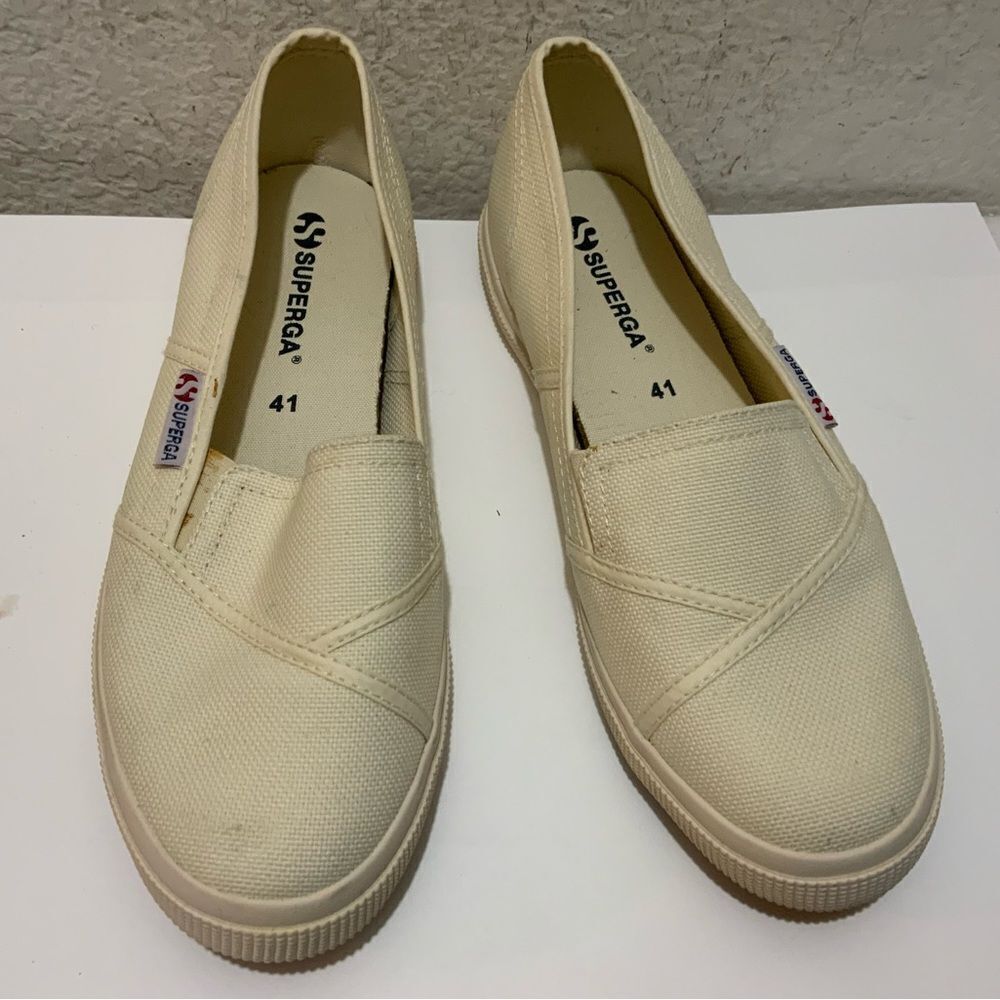 Superga  Classic White Canvas Sneakers